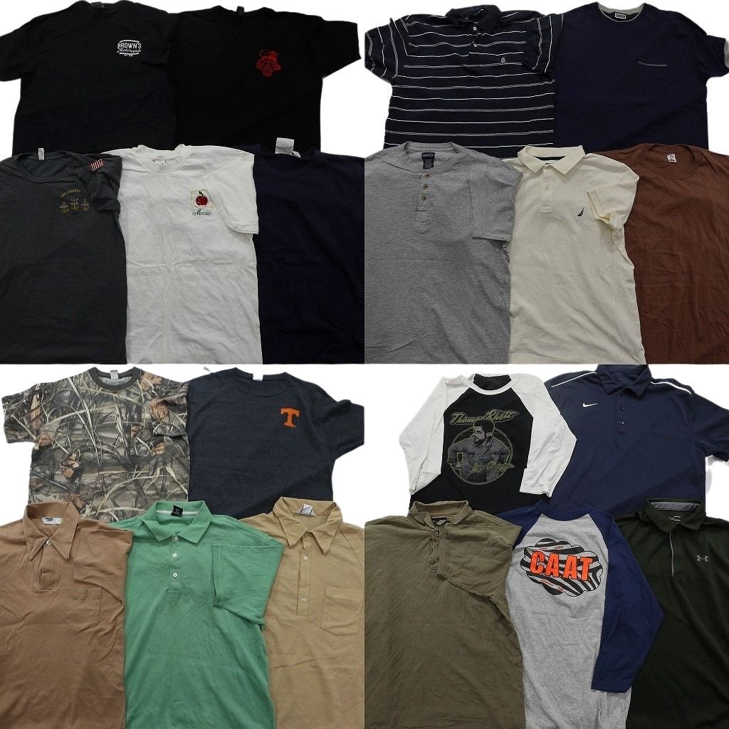古着卸 まとめ売り TシャツMIX 20枚セット ( メンズ L ) ポロシャツ