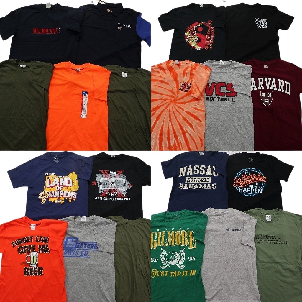 古着卸 まとめ売り TシャツMIX 20枚セット ( メンズ S ) ポロシャツ