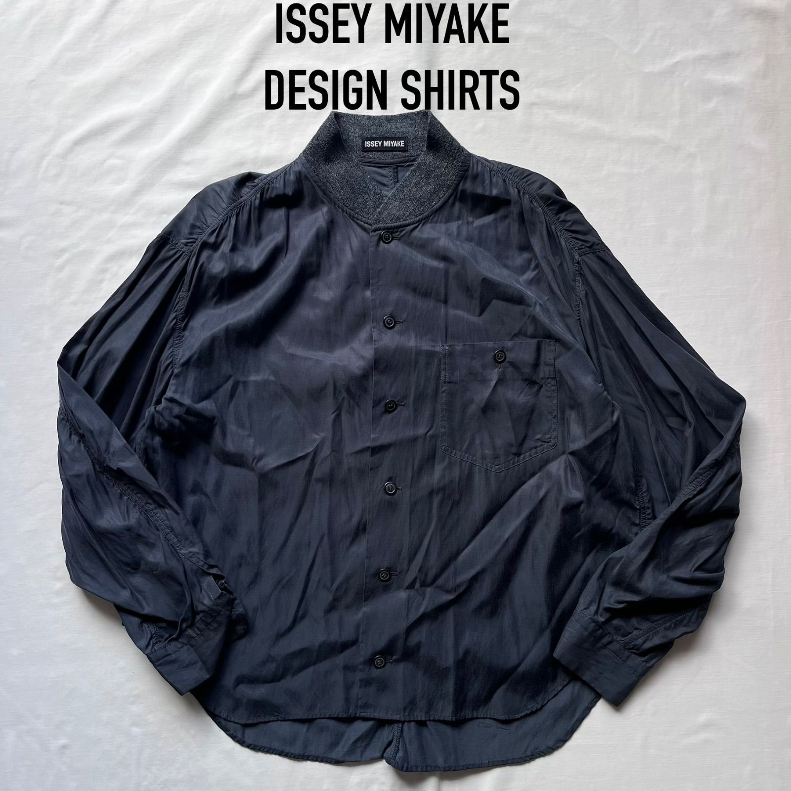 issey miyake イッセイミヤケ 長袖シャツ デザインシャツ 短丈 90s