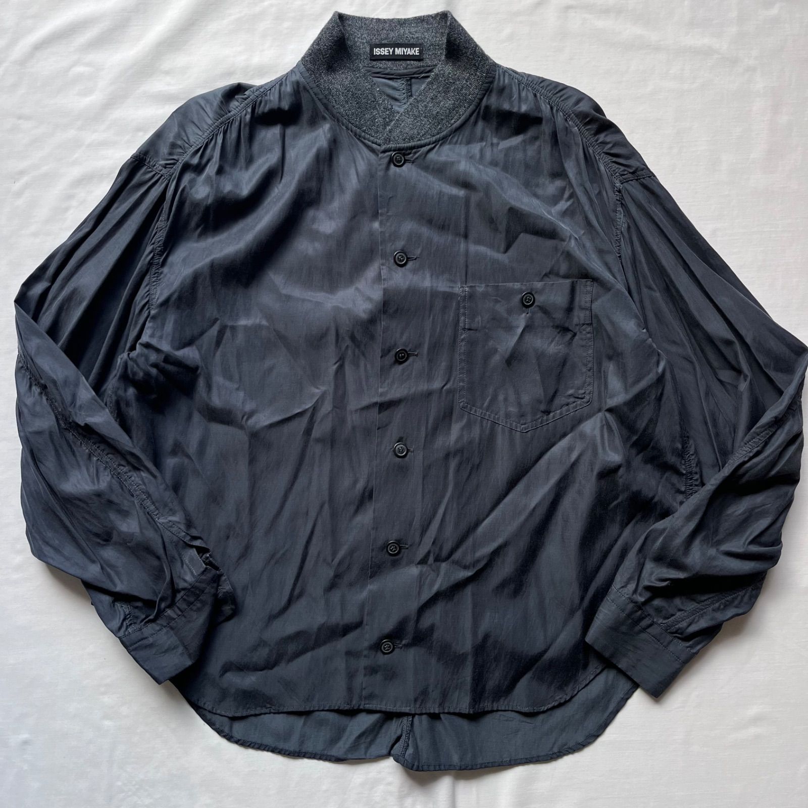 issey miyake イッセイミヤケ 長袖シャツ デザインシャツ 短丈 90s