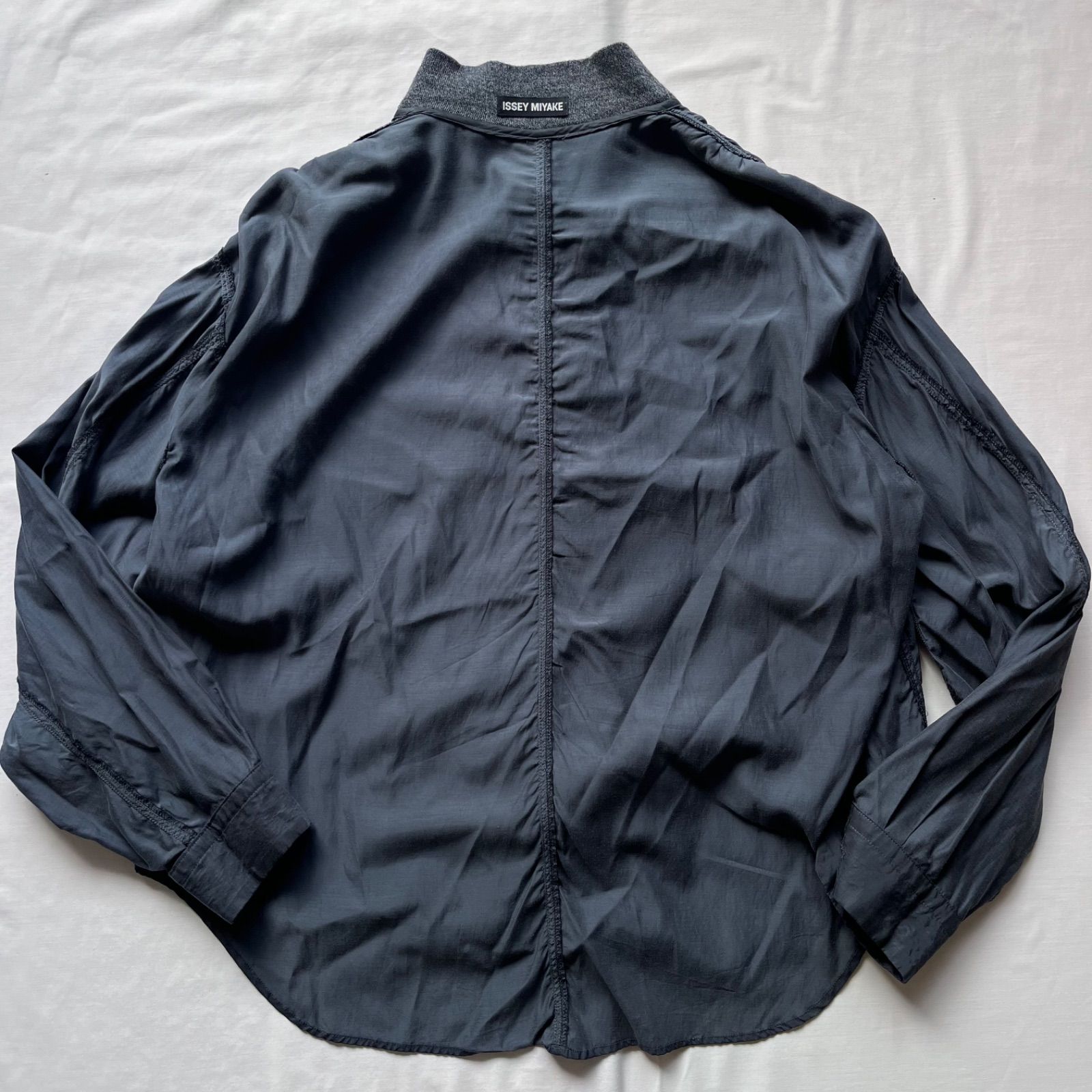 issey miyake イッセイミヤケ 長袖シャツ デザインシャツ 短丈 90s
