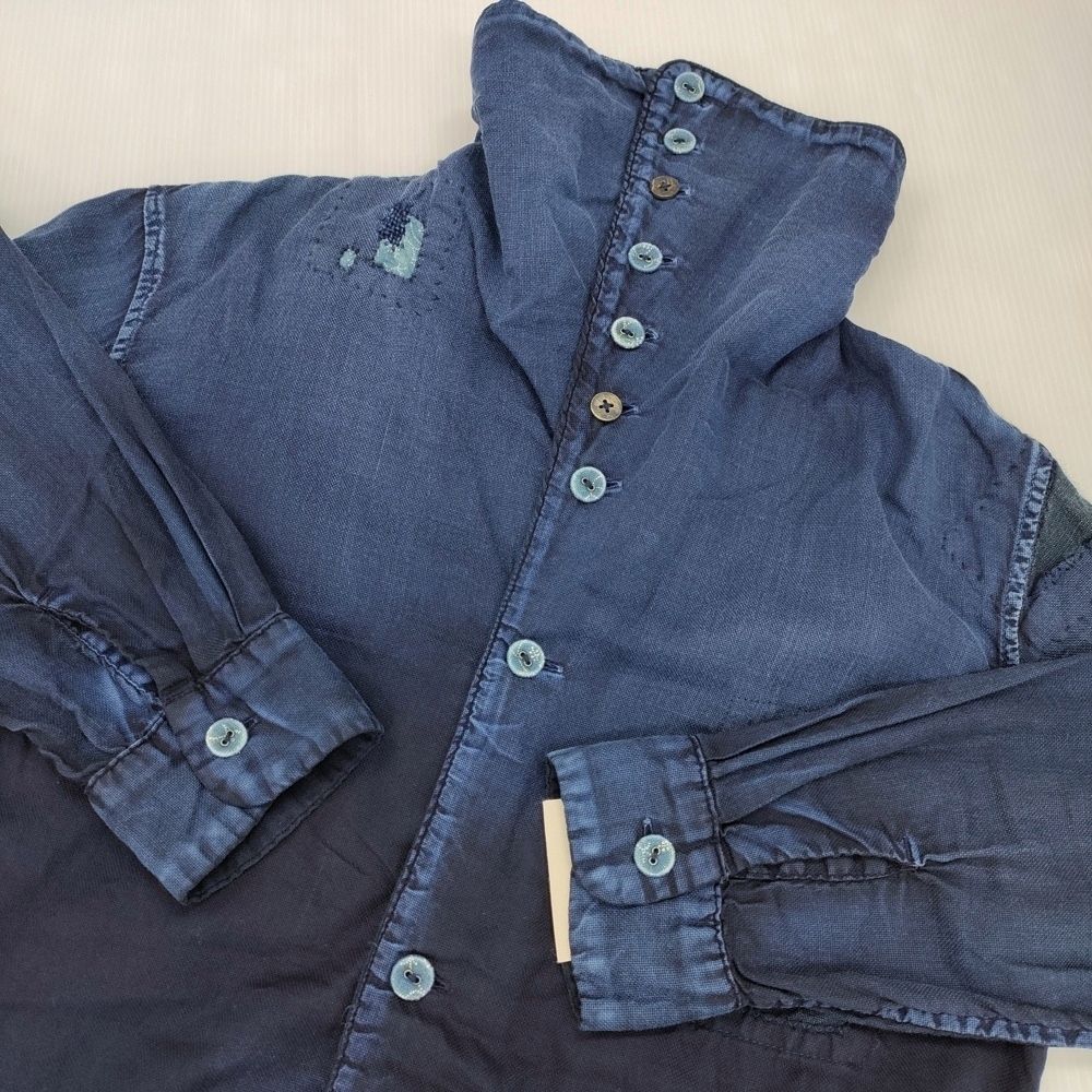 KAPITAL KOUNTRY 新品 インディゴ染めハイチンシャツ ハイネック