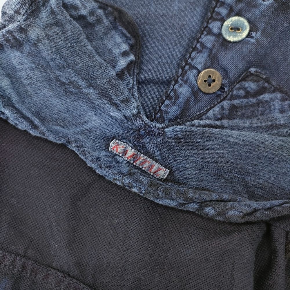 KAPITAL KOUNTRY 新品 インディゴ染めハイチンシャツ ハイネック
