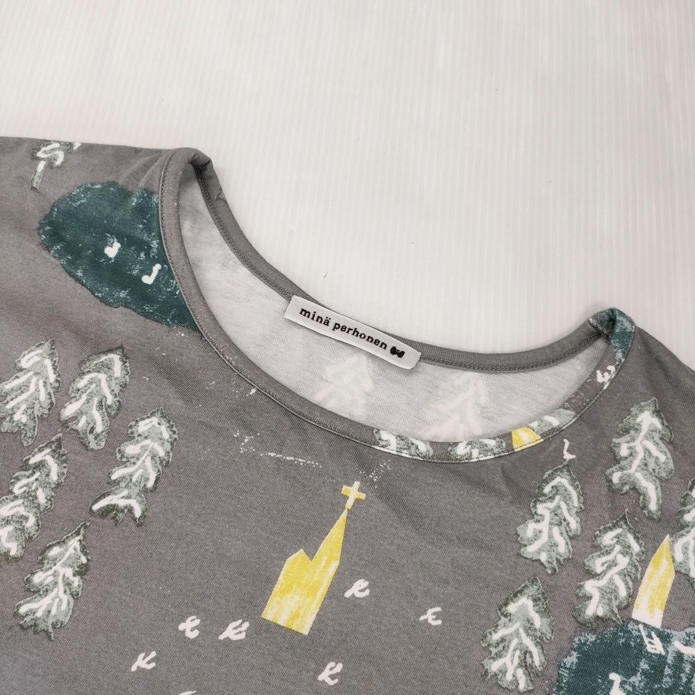 mina perhonen forest village aaa8686 サイズ40 長袖Tシャツ