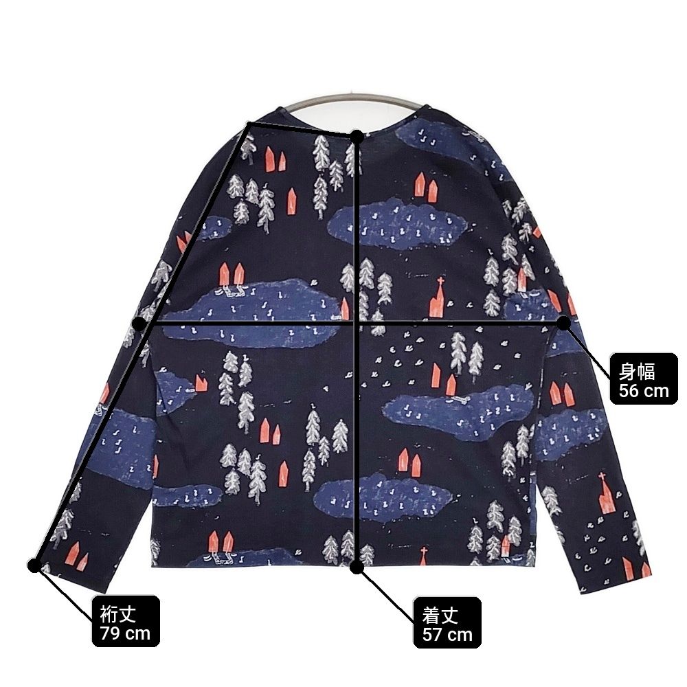 mina perhonen forest village aaa8686 サイズ40 長袖Tシャツ