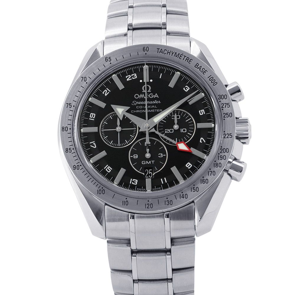 オメガ スピードマスター ブロードアロー クロノグラフ GMT 3581.50 OMEGA 腕時計 黒文字盤