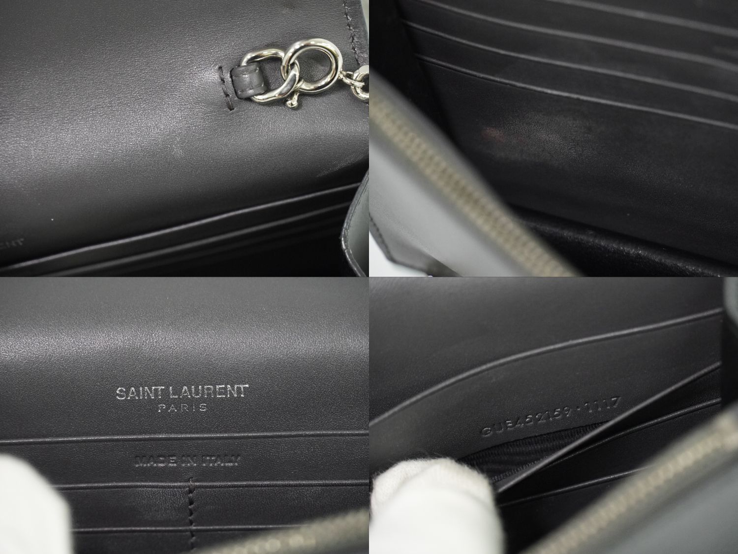 本物 サンローラン SAINT LAURENT YSL ケイト タッセル チェーン