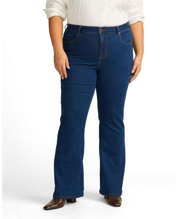 ユニバーサル スタンダード レディース ボトムス デニムパンツ ジーンズ Universal Standard Womens Farrahigh Rise Fla red Jeans Pure blu