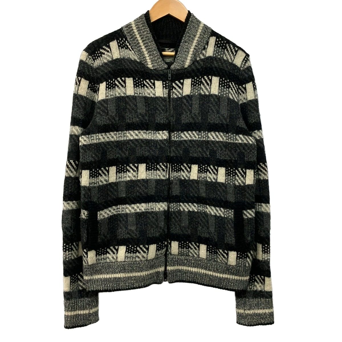 値下❗️　roberto collinaのニットブルゾン　クリーニング済み ROBERTO COLLINA(ロベルトコリーナ) ブルゾン サイズ48 M メンズ美品