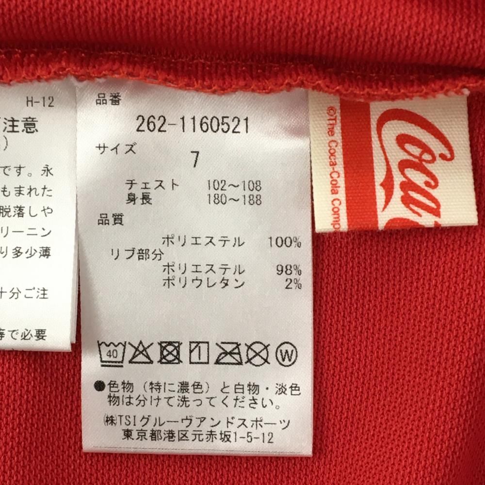 超美品】ジャックバニー×コカ・コーラ 半袖ポロシャツ レッド×白