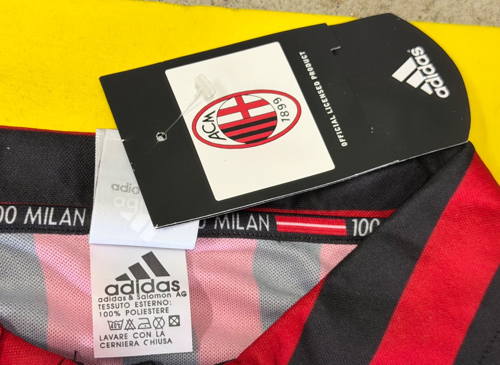 新品タグ付/当時物】ACミラン 100周年記念ユニフォーム #7
