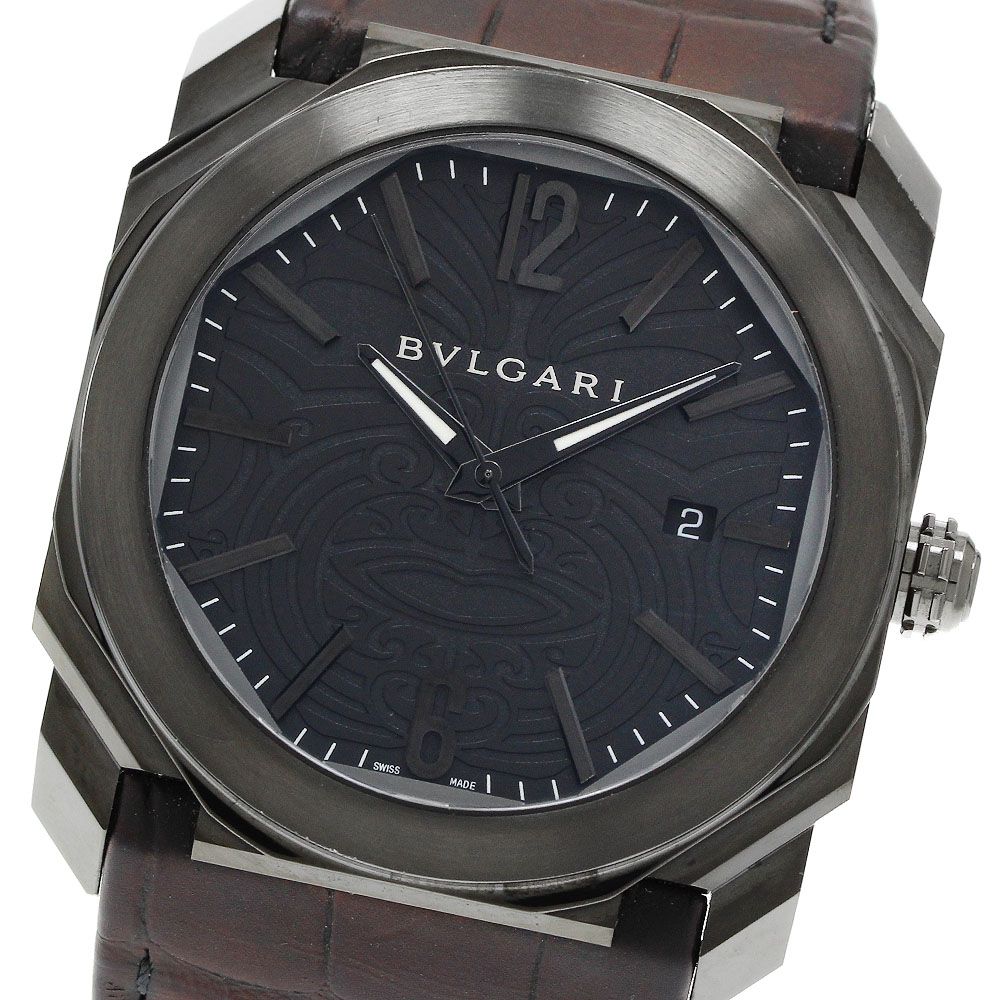 ブルガリ BVLGARI BGO41S オクト オールブラックス 記念モデル デイト 自動巻き メンズ 良品 _965445 ブルガリ BVLGARI BGO41S オクト オールブラックス 記念モデル デイト