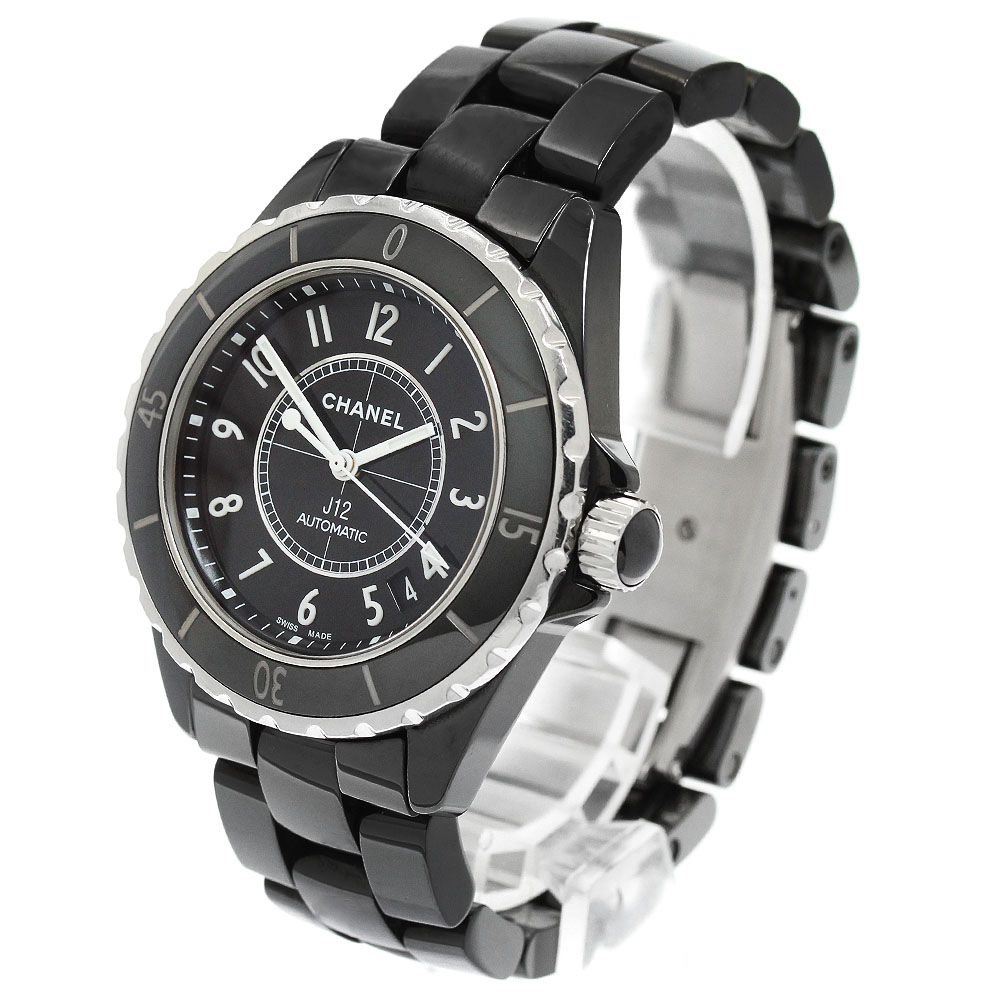 シャネル CHANEL H0685 J12 黒セラミック 38MM デイト 自動巻き メンズ
