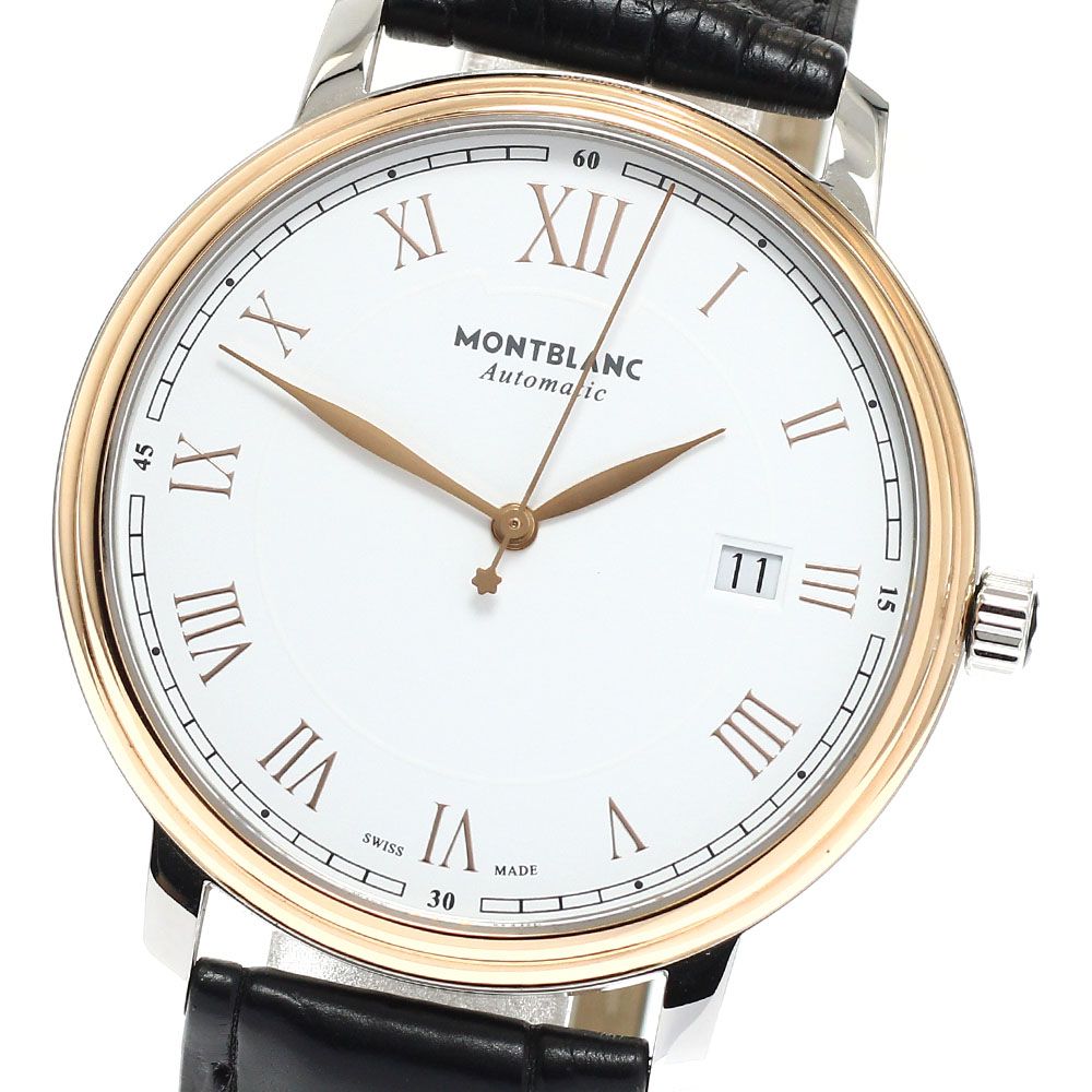 モンブラン MONTBLANC 7371/114336 トラディション デイト 自動巻き メンズ 良品 _968181 モンブラン MONTBLANC 7371/114336 トラディション デイト 自動巻き
