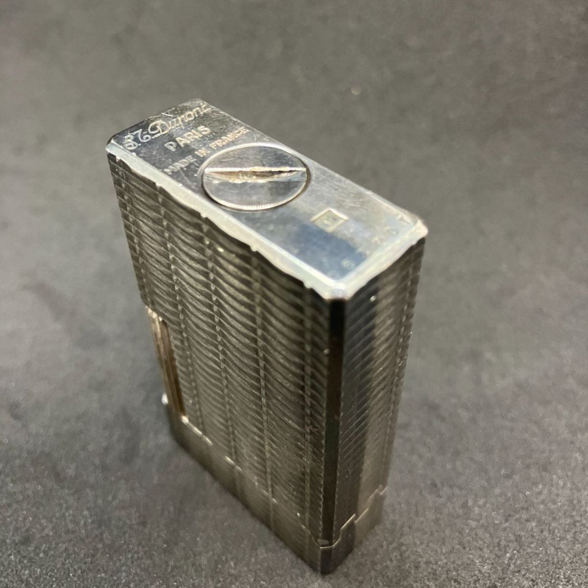 Dupont デュポン ガスライター ライン1 ラージ ローラー式 シルバー系 