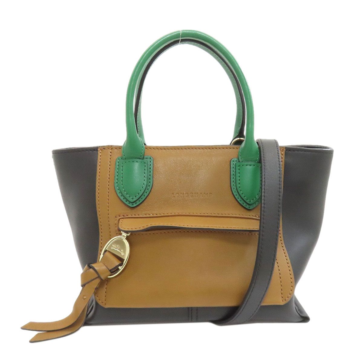 Longchamp ロンシャン メールボックス 2WAY ハンドバッグ レザー