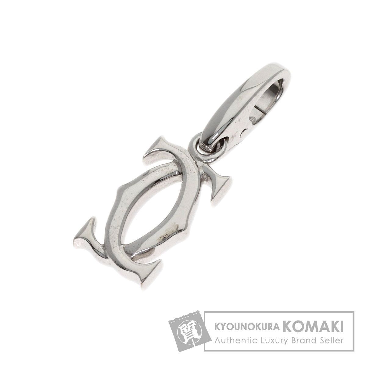 CARTIER カルティエ 2C チャーム ペンダントトップ K18WG レディース