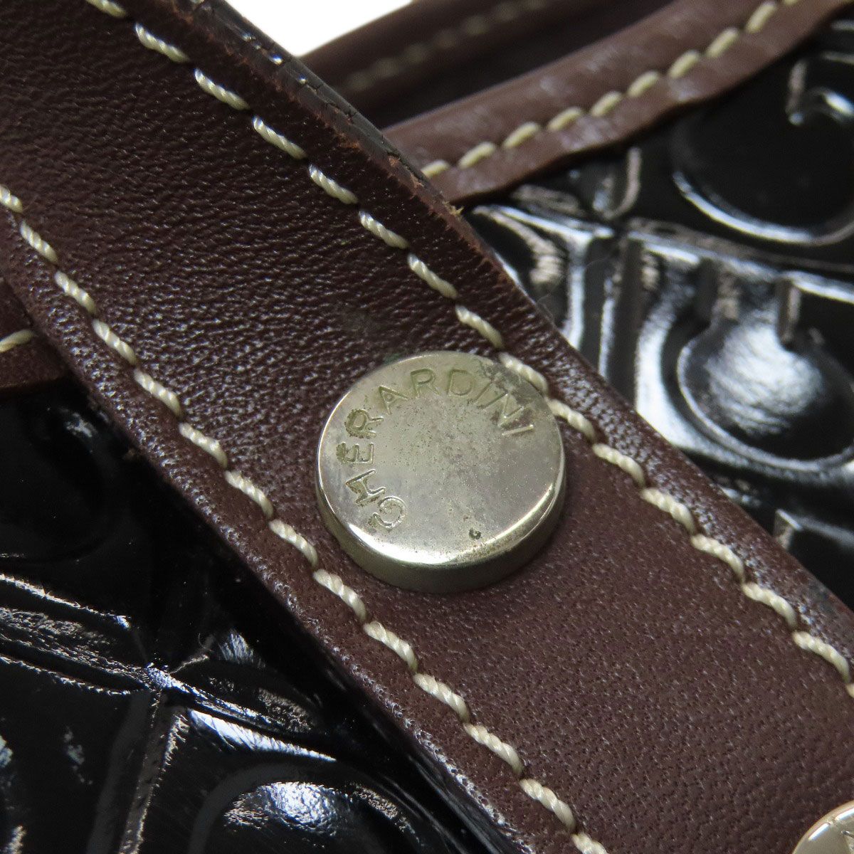 GHERARDINI ゲラルディーニ ロゴモチーフ トートバッグ エナメル