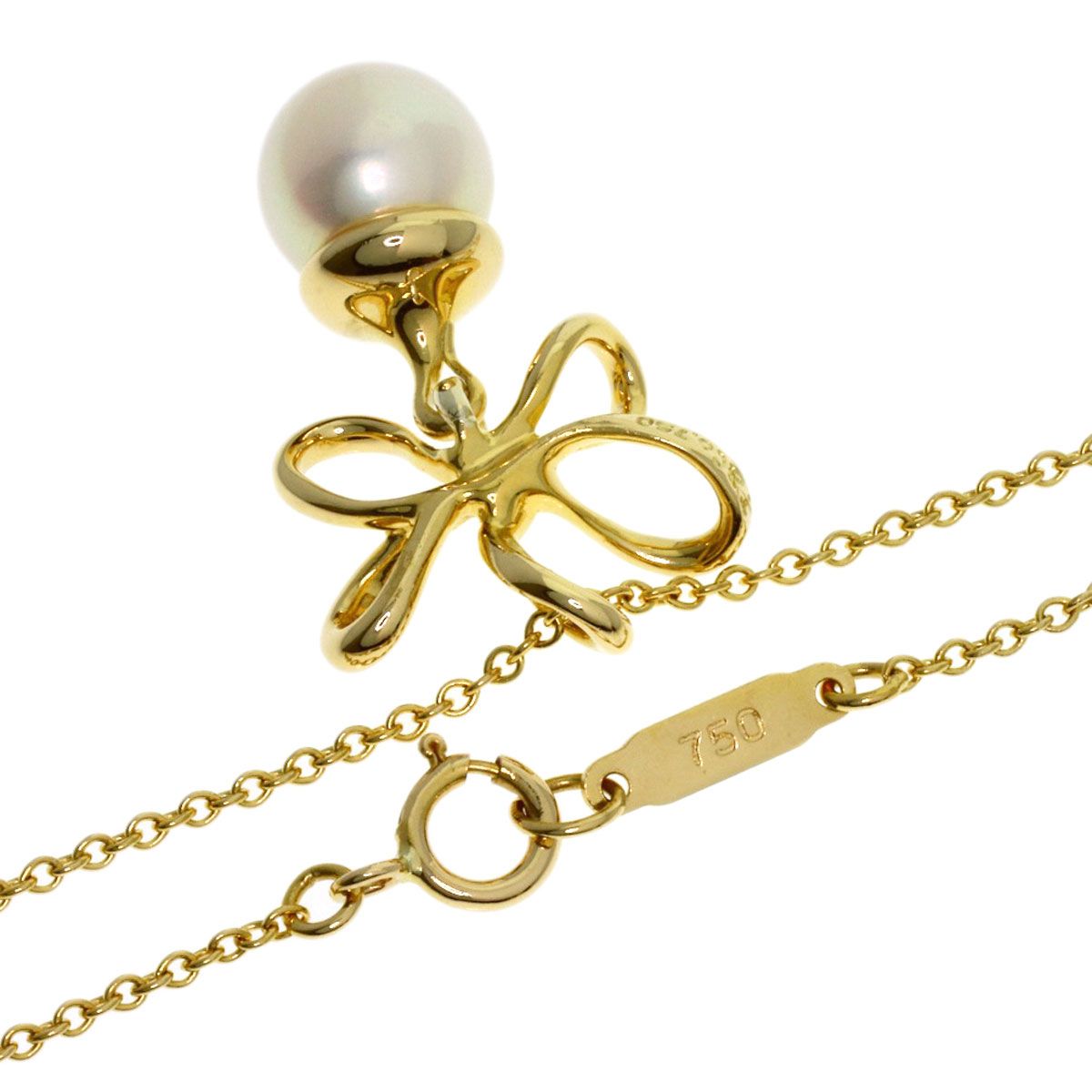 TIFFANY&Co. ティファニー ワイヤーフラワー パール 真珠 ネックレス
