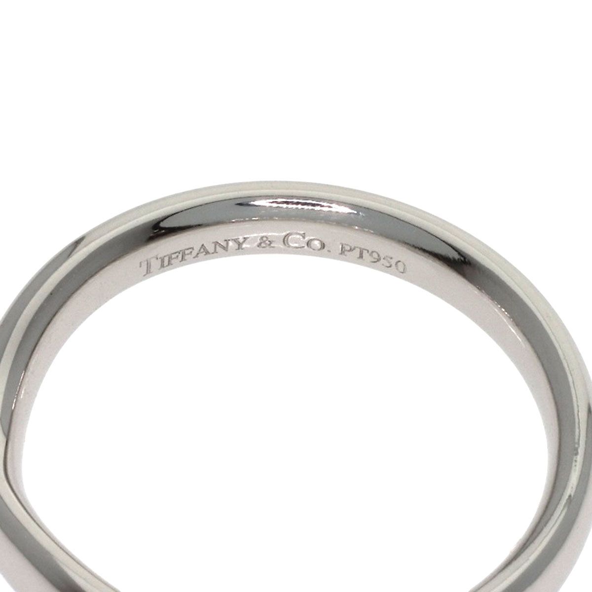 TIFFANY&Co. ティファニー カーブド バンド リング・指輪 PT950