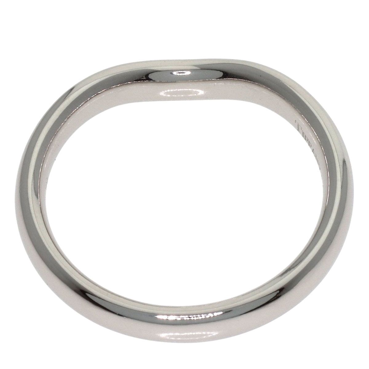 TIFFANY&Co.ティファニー Pt950カーブドバンドリング 10.2号