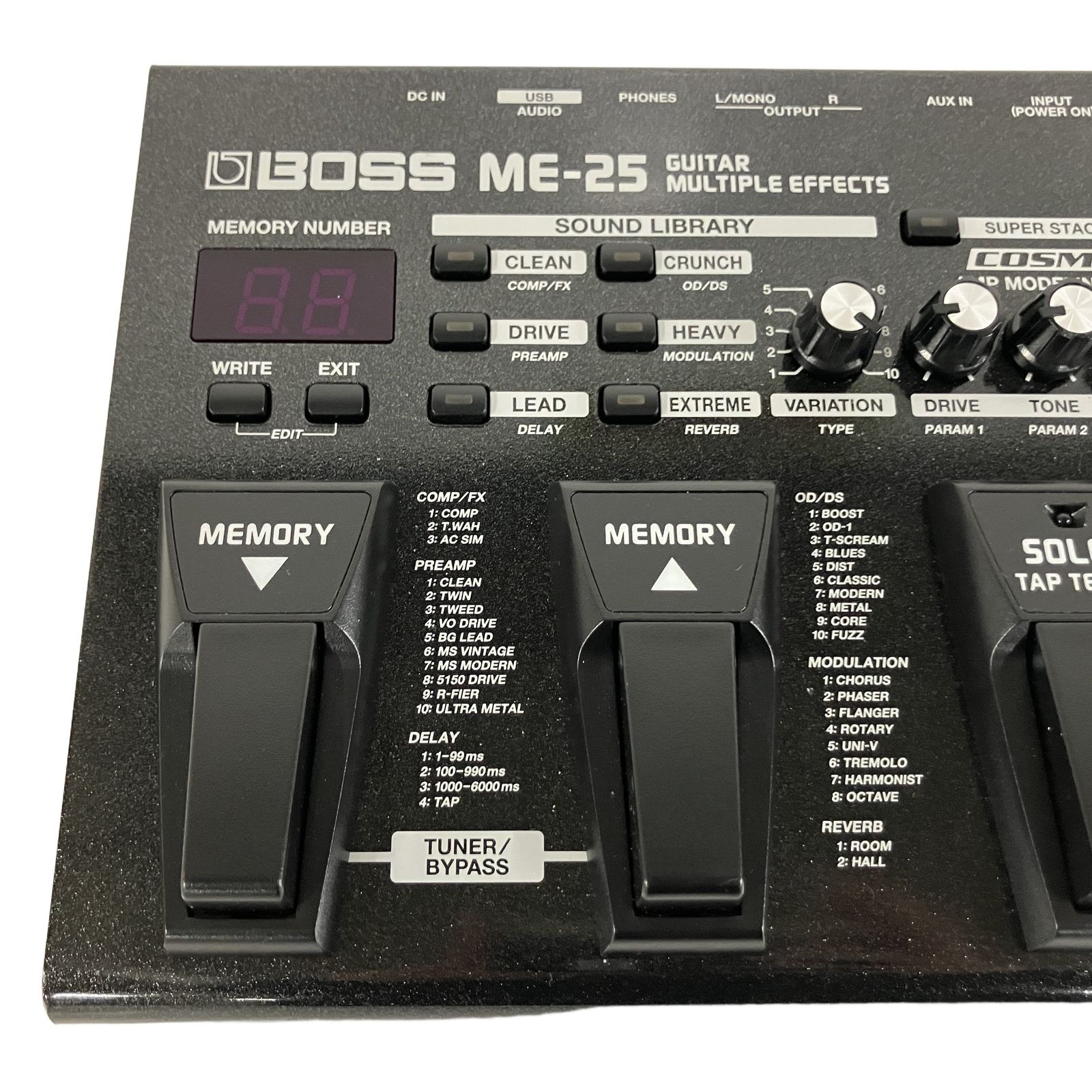 BOSS ME-25 ギターマルチエフェクター ギター マルチ エフェクター