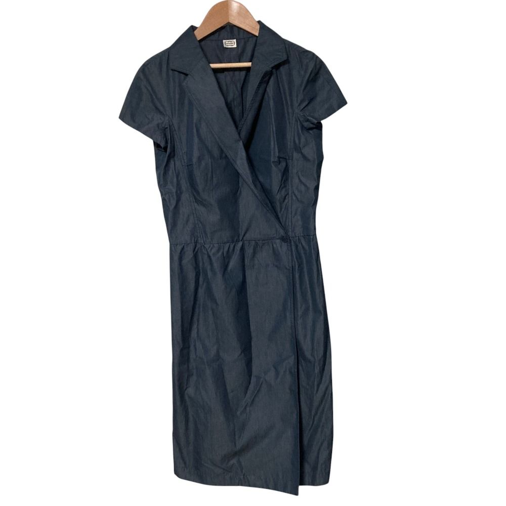 美品 AGNONA アニオナ カシュクール シャンブレーシャツワンピース