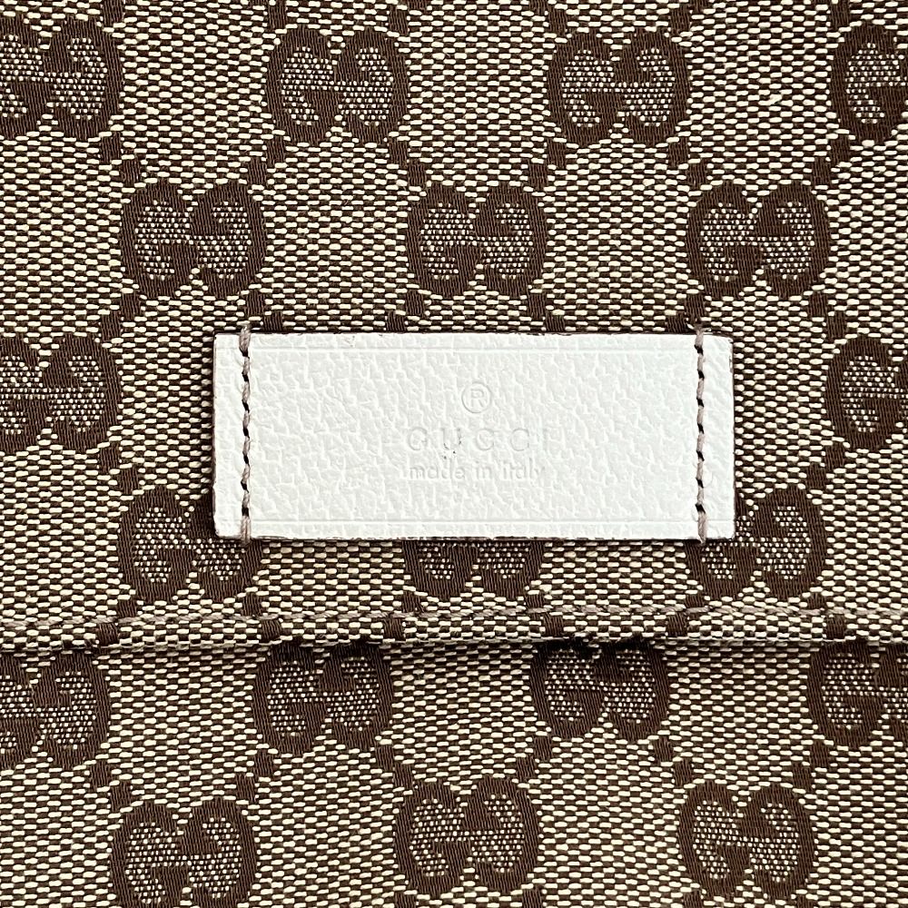 美品 GUCCI グッチ GGキャンバス メッセンジャーバッグ ショルダー