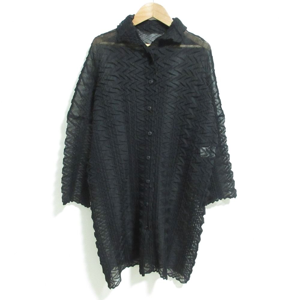 良品 ISSEY MIYAKE FETE イッセイミヤケ フェット ハイネック ジグザグ