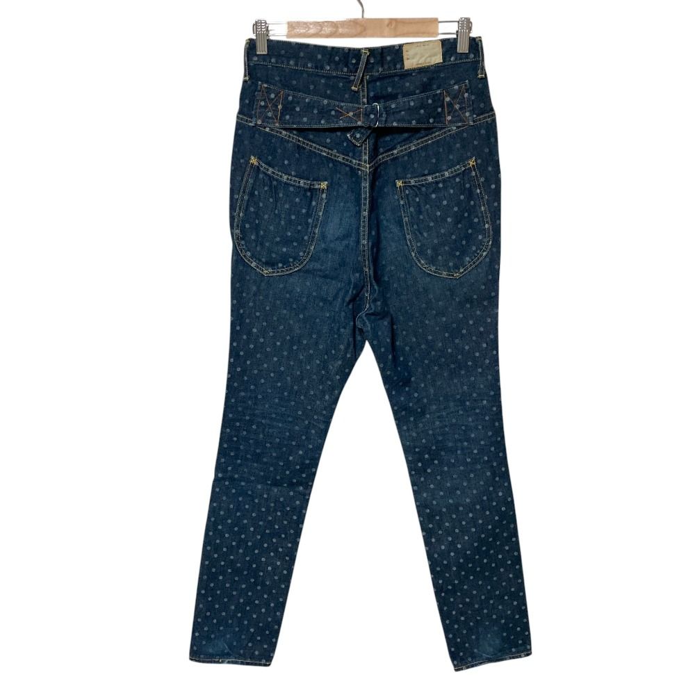 良品 CAPITAL キャピタル シンチバック ドット サルエル デニムパンツ