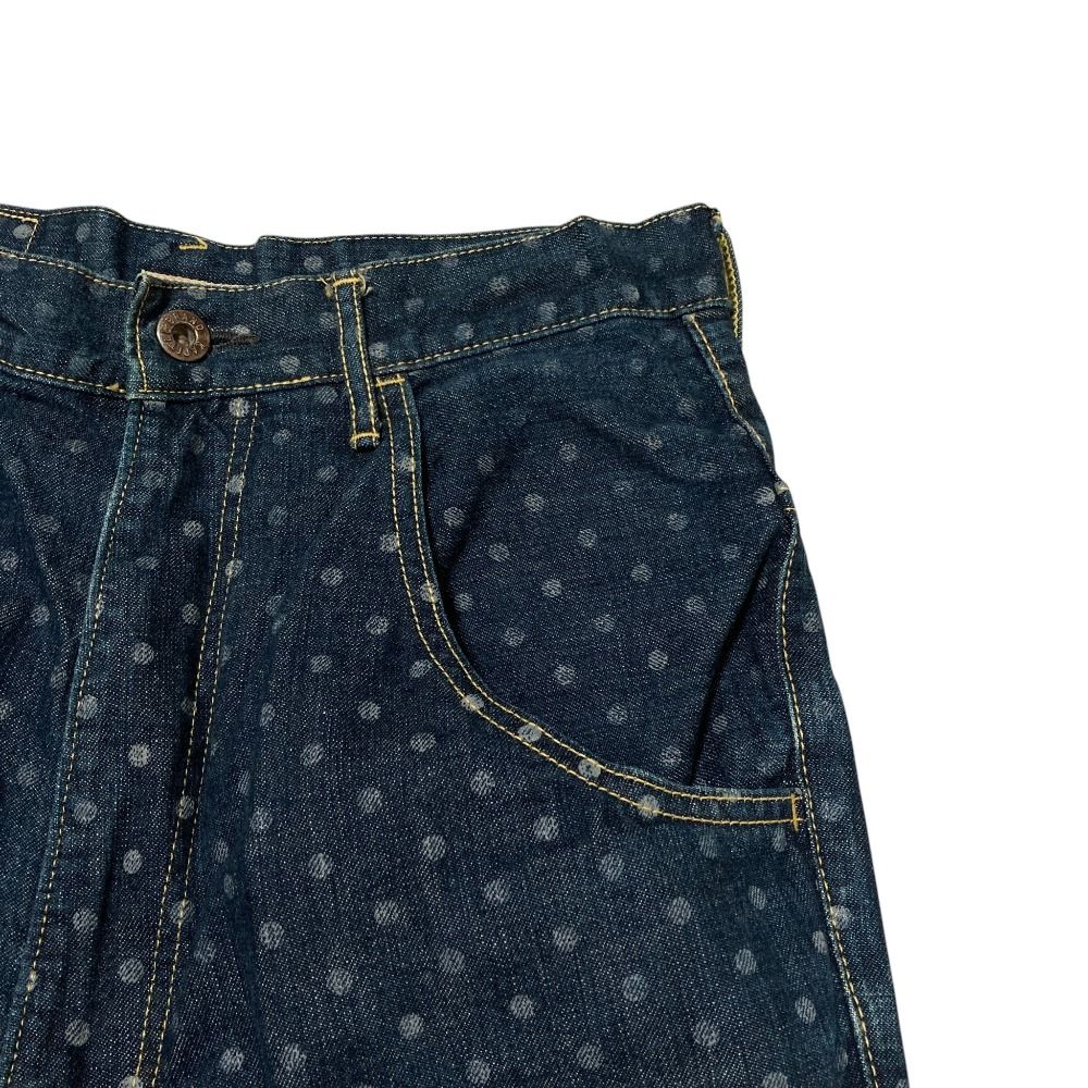 良品 CAPITAL キャピタル シンチバック ドット サルエル デニムパンツ