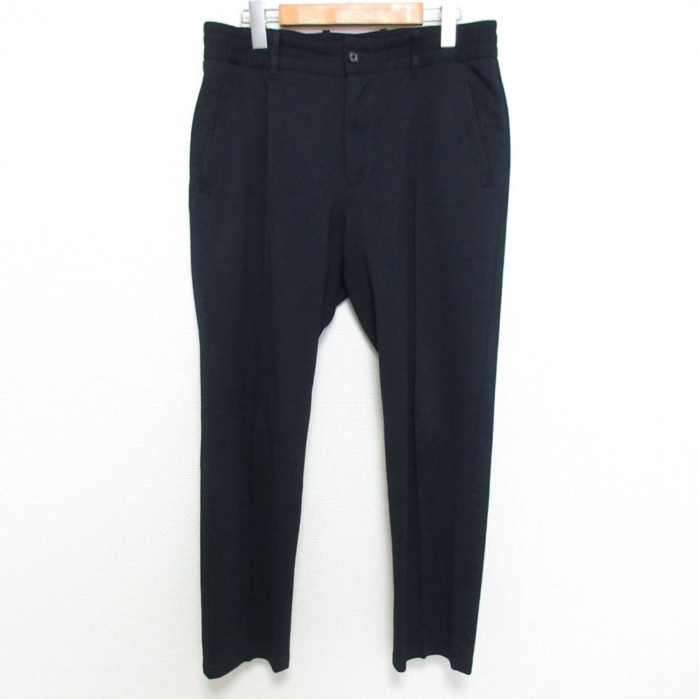美品 TRATTO トラット イージー スラックスパンツ ゴルフウエア サイズ85 ネイビー メンズ 古着 中古 USED メンズ 美品 TRATTO トラット イージー スラックスパンツ ゴルフウエア