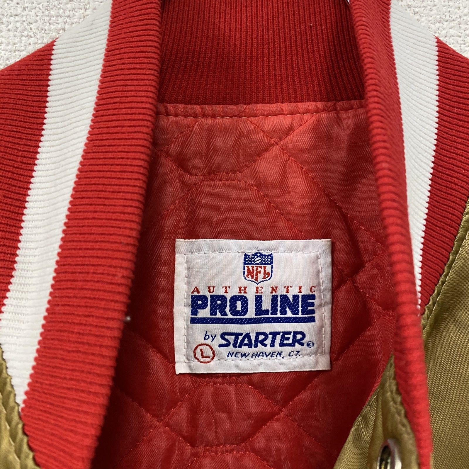 STARTER スターター NFL San Francisco 49ers ナイロンスタジャン 金色