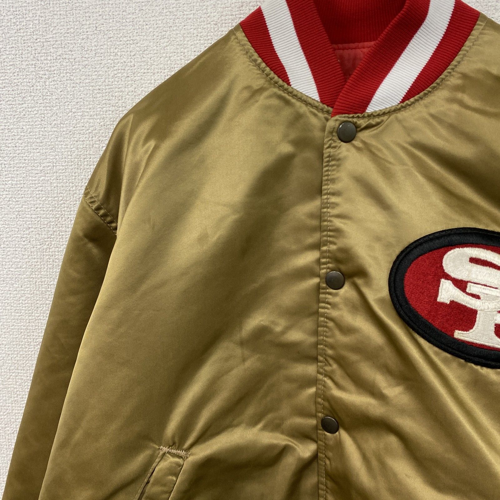STARTER スターター NFL San Francisco 49ers ナイロンスタジャン 金色