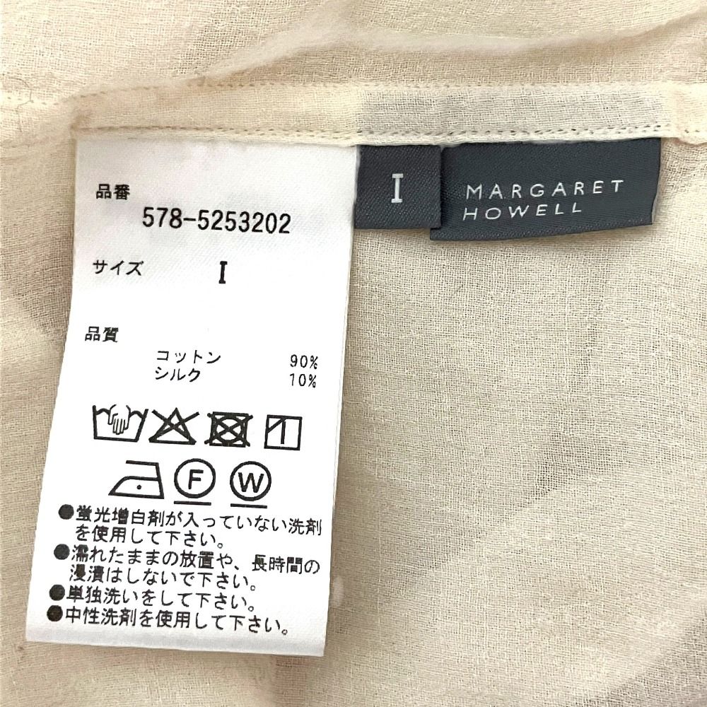 美品 25AW MARGARET HOWELL マーガレットハウエル COTTON SILK CHIFFON