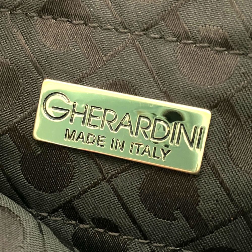 美品 GHERARDINI ゲラルディーニ 総柄 ロゴパターン ロングウォレット 