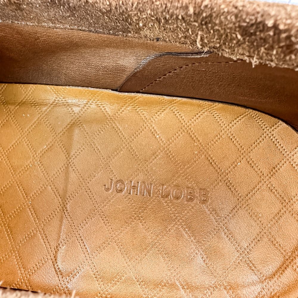 良品 John Lobb ジョンロブ Aley スウェード シューズキーパー付き