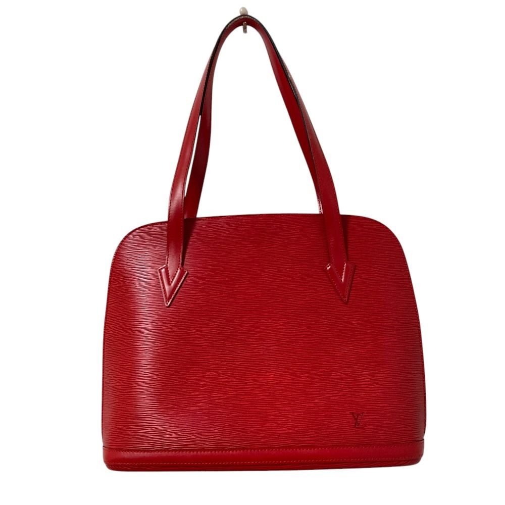 Louis Vuitton 赤 レザー トートバッグ 良品 LOUIS VUITTON ルイヴィトン エピ レザー リュサック トート