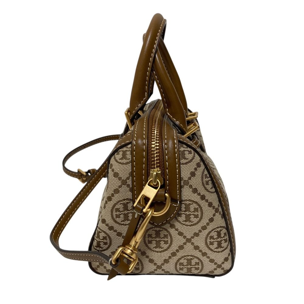 良品 TORY BURCH トリーバーチ Tモノグラム ジャガード ミニ バレル