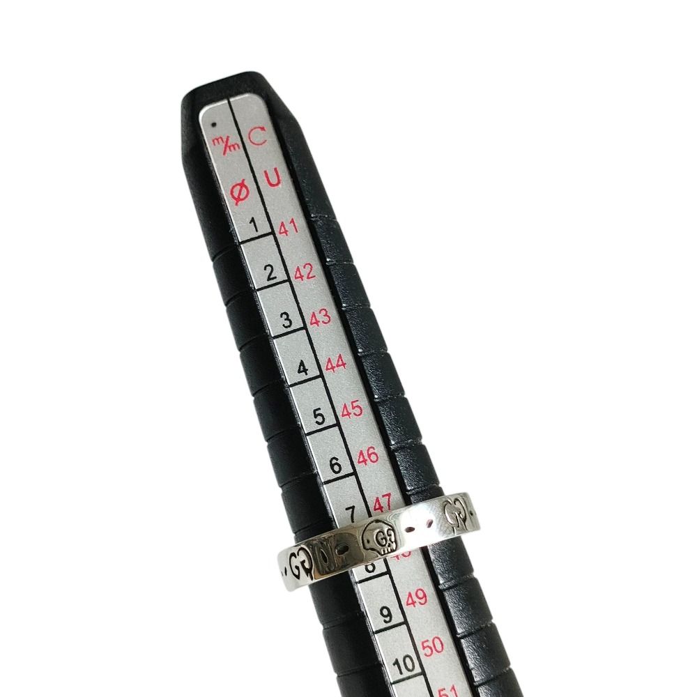 美品 GUCCI グッチ 925 ゴースト スカルリング 指輪 アクセサリー 8号