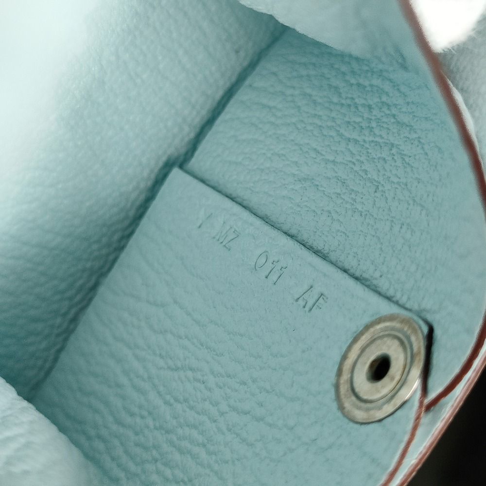 美品 HERMES エルメス レザー シェーブル バスティア コインケース Y