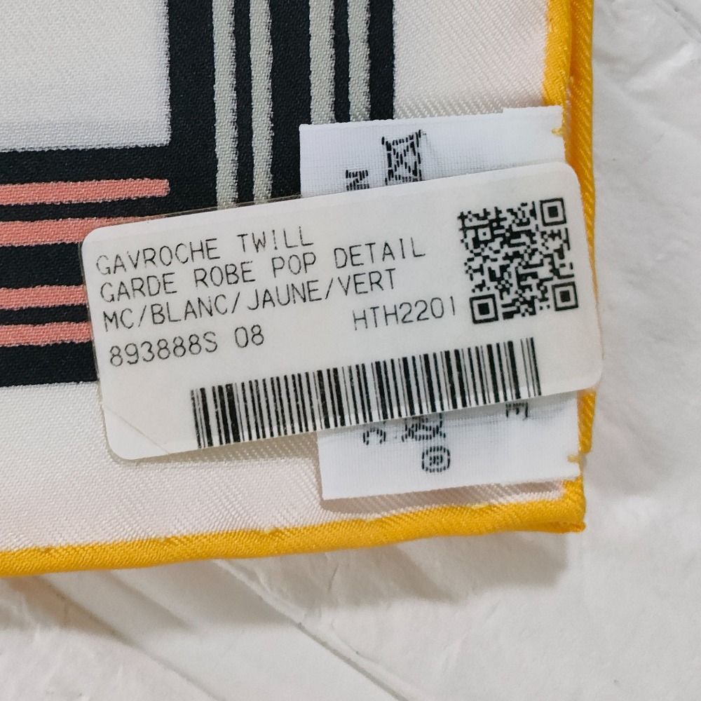 未使用 HERMES エルメス カレ45 GARDE ROBE POP DETAIL ガヴロッシュ