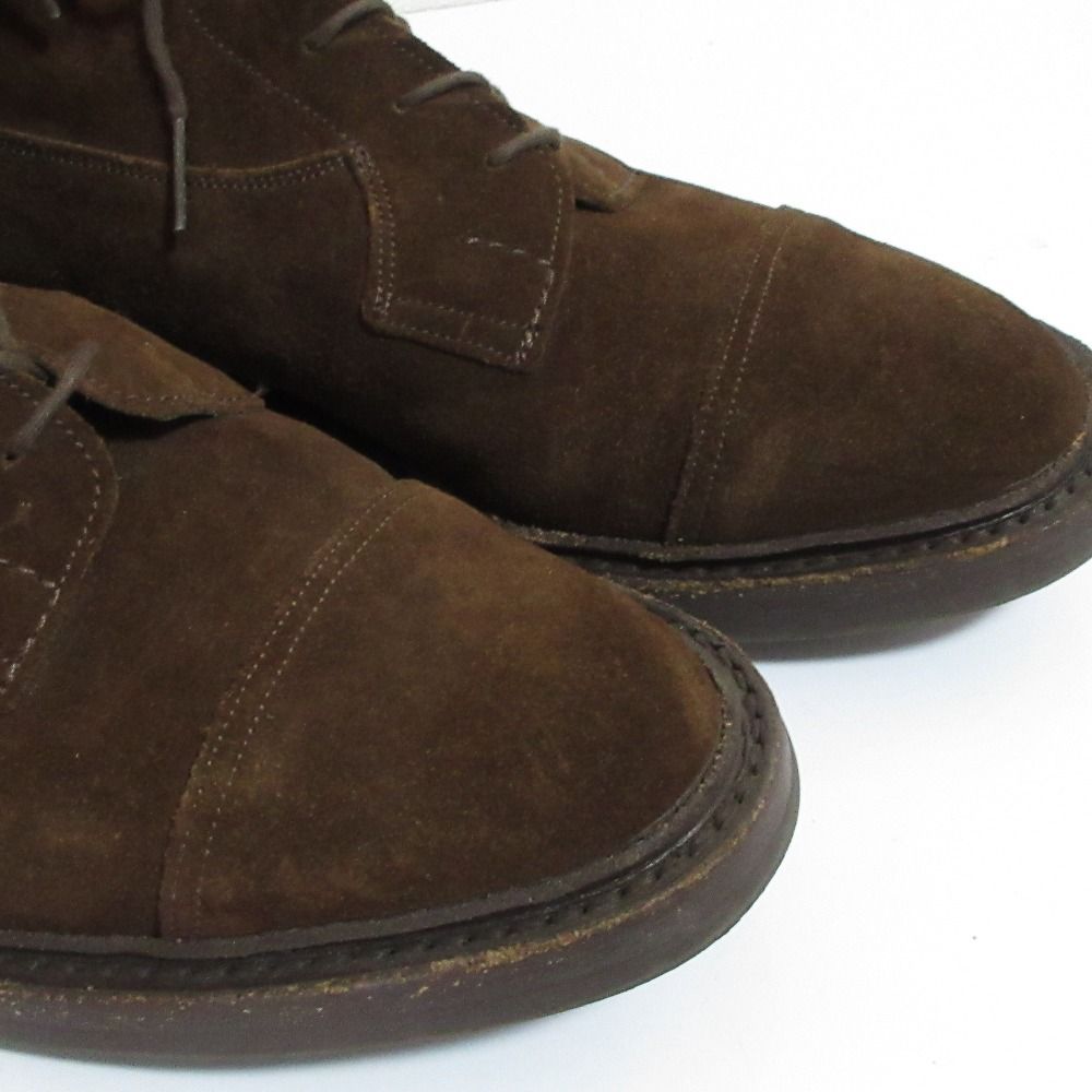 良品 Tricker's トリッカーズ スエードレザー キャップトゥ レース