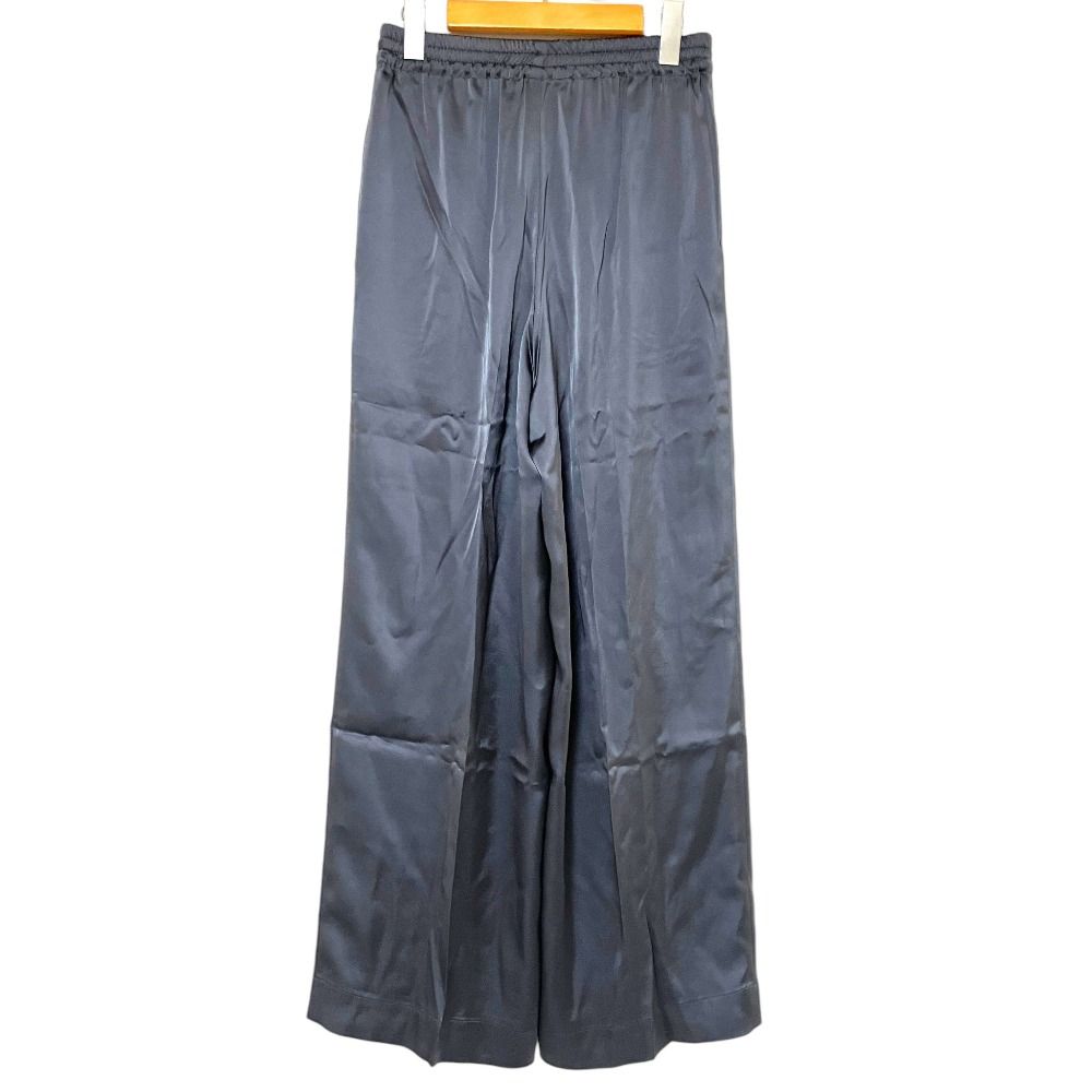 BRILL ブリル　サテンストレートパンツ　グレー　38 未使用 25SS BRILL ブリル ワンタック サテン ストレートパンツ