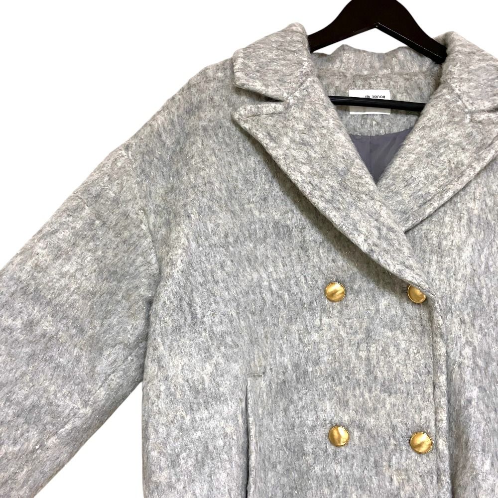 美品 25AW EMMA ROUGE VIF エマ ルージュヴィフ ラメシャギー
