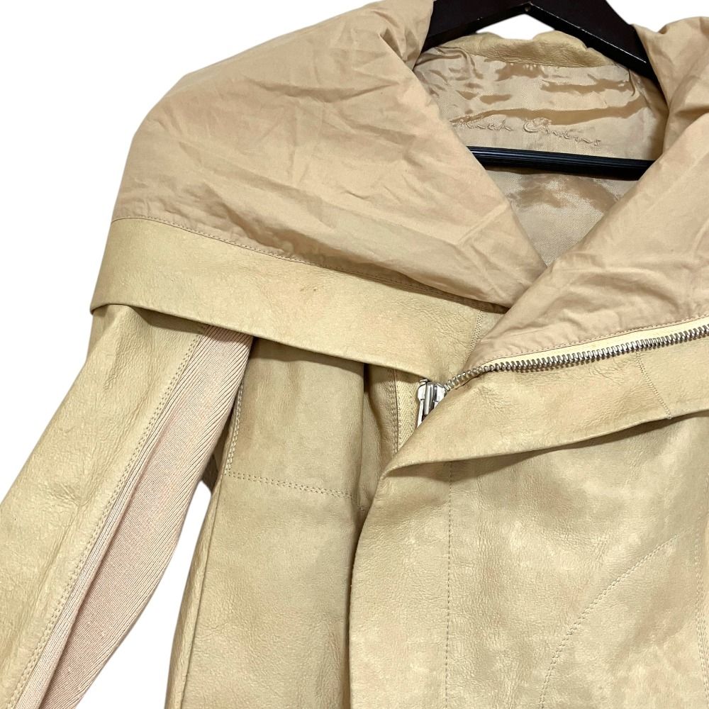 良品 Rick Owens リックオウエンス フーデッド ライダースジャケット