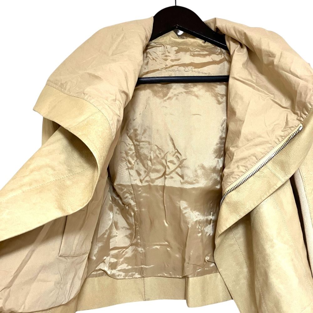良品 Rick Owens リックオウエンス フーデッド ライダースジャケット