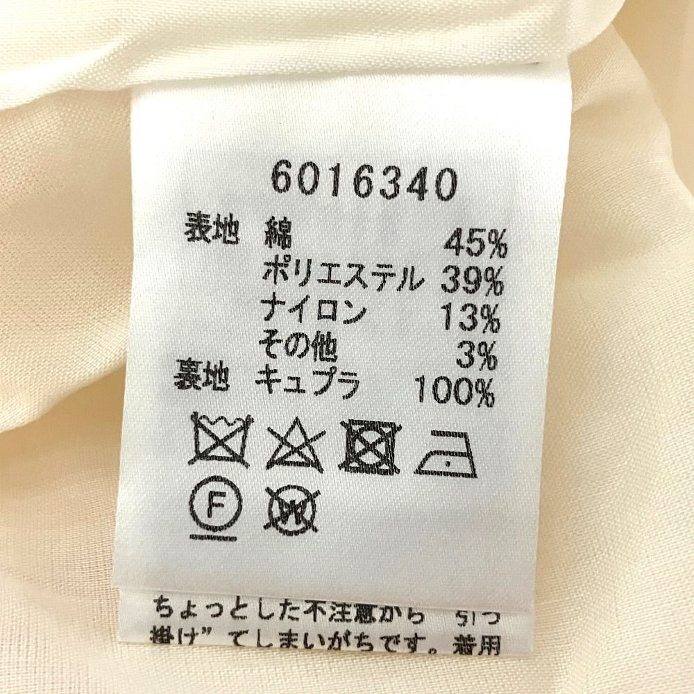 美品 Rene ルネ パール ジャガード ひざ丈 ノースリーブ ワンピース