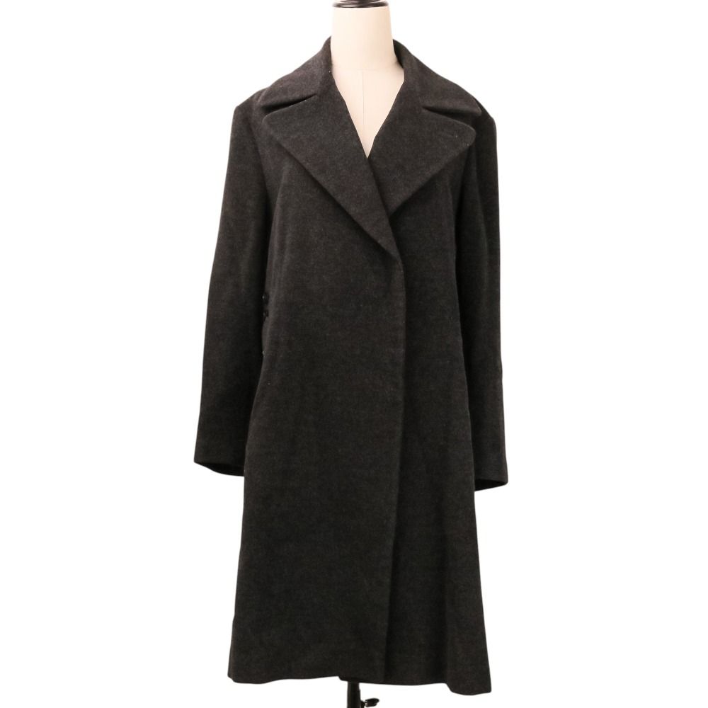 Yohji Yamamoto+Noir 日本製 カシミア ロングコート N97 美品 YOHJI YAMAMOTO +NOIR ヨウジヤマモトプリュスノアール カシミヤ