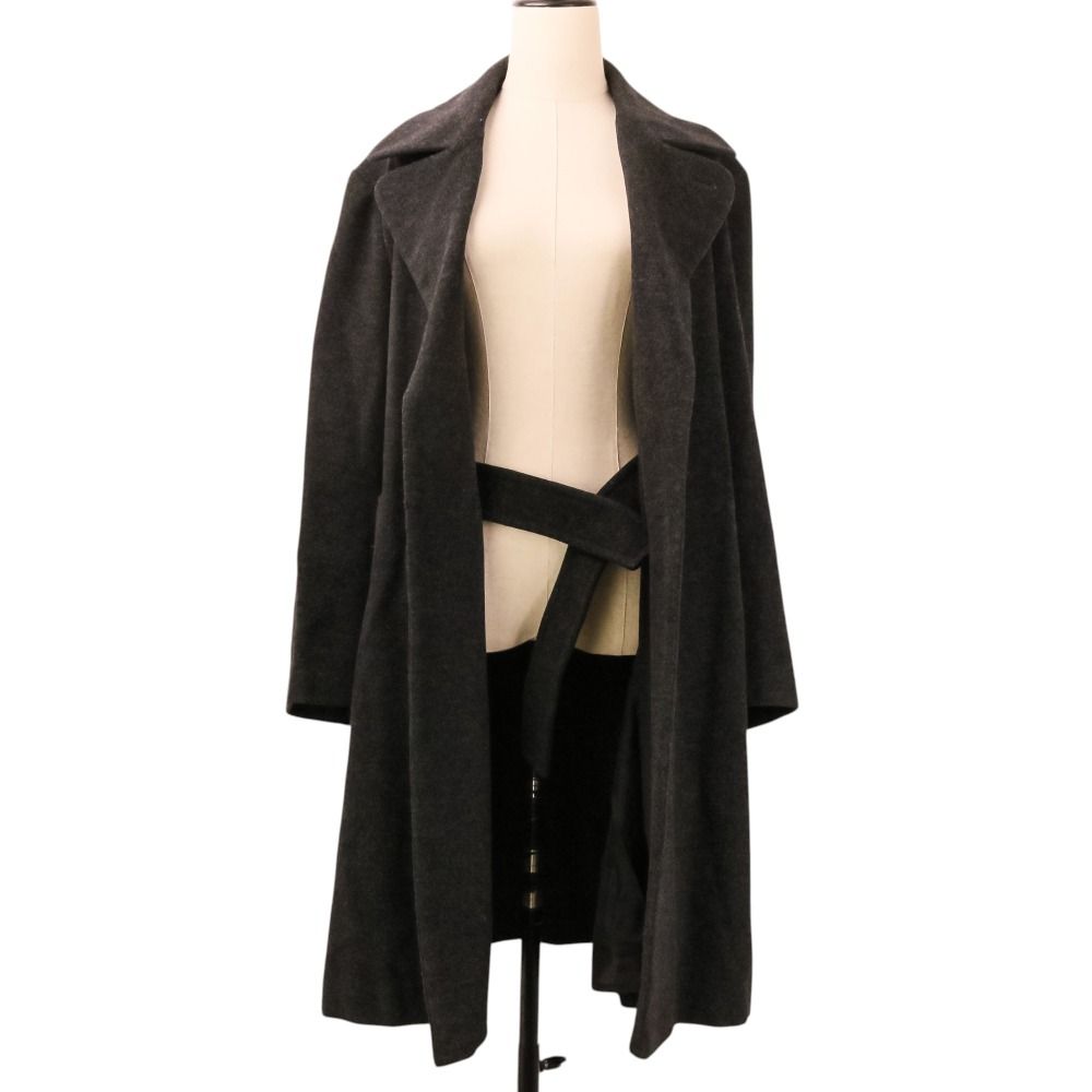 Yohji Yamamoto+Noir 日本製 カシミア ロングコート N97 美品 YOHJI YAMAMOTO +NOIR ヨウジヤマモトプリュスノアール カシミヤ